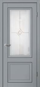 Межкомнатная дверь Mone М01 Эмалит серый