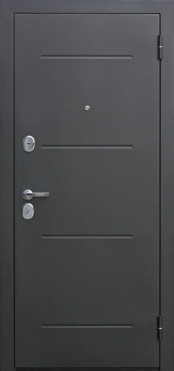 Дверь входная металлическая Гарда 7,5 см Серебро Белый ясень