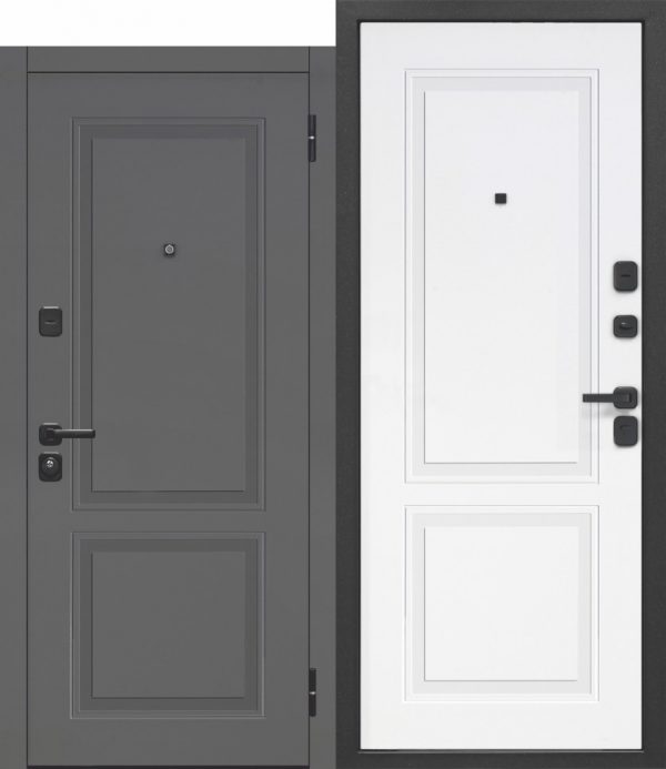 Дверь входная металлическая 7,5 см Порту Белая эмаль