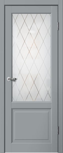 Межкомнатная дверь Classic С2 Серый