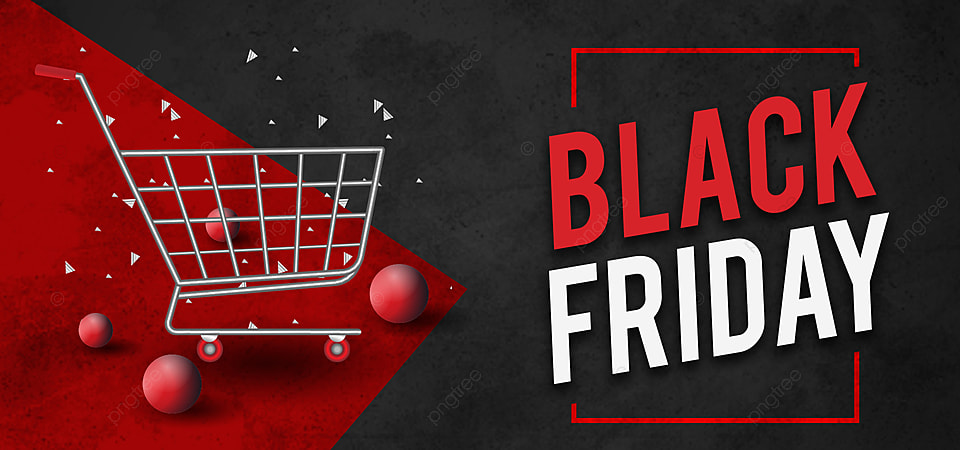 pngtree black friday sale with shopping cart background banner image 430148