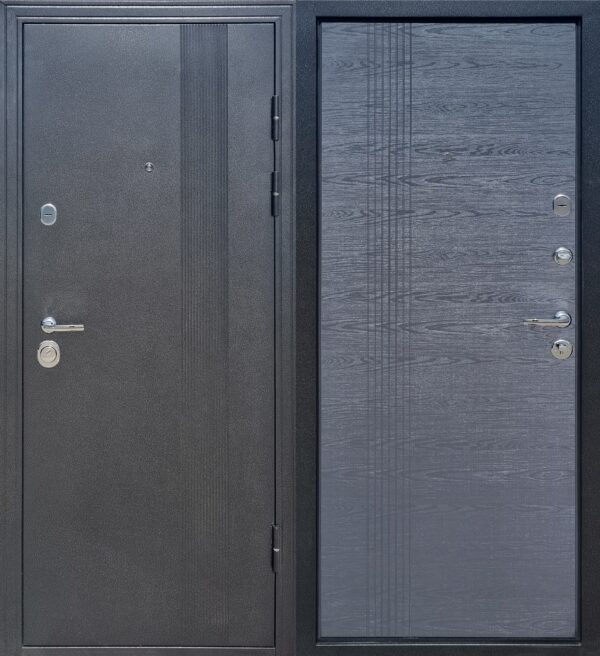 Дверь входная металлическая Бастион М-558 Дуб графит