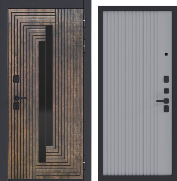 Дверь входная металлическая Сенти софт серый