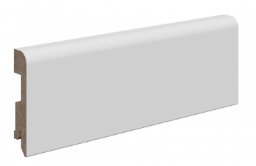 Плинтус Polar эмаль белая h-100 мм / Stockholm