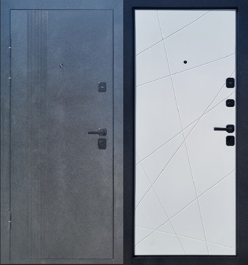Дверь входная металлическая Титан 171 Эмалит белый
