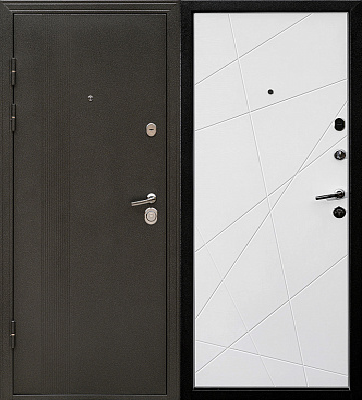 Дверь входная металлическая Бастион М-585 Ясень белый